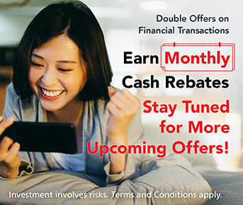 Double Offers on Financial Transactions Earn Monthly Cash Rebates (December)